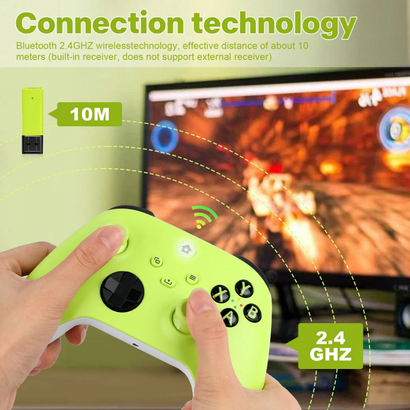 2a0ead939183eb58e5bad148c8898793 Joypad WIFI kontroler za XBOX One, XBOX X series, PC Windows, PS 3 zeleni