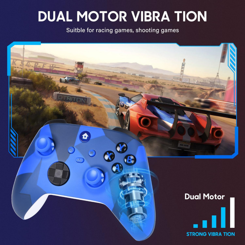 812c9d0dc3472d628df2c3c0e06e12b6 Joypad WIFI kontroler za XBOX One, XBOX X series, PC Windows, PS 3 mermerno plava