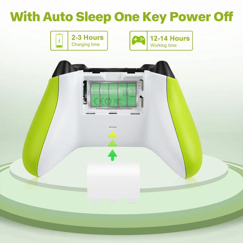 e1309611109360080306d90dcc653112 Joypad WIFI kontroler za XBOX One, XBOX X series, PC Windows, PS 3 zeleni