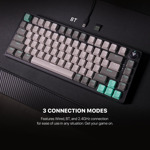 d3b2e0384e6f5c1074d264f3cc5d14a7 Tastatura Mehanicka Gaming Fantech MK913 RGB Atom PRO83 Wireless Mercury (blue switch)