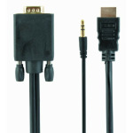 02711ece073f6d67829267ba497a7891 A-HDMI-VGA-03-6 Gembird HDMI to VGA and audio adapter cable, single port, 1,8m, black