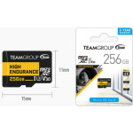 0a6390fbb66f32f6d070f04a1ac6a5a7 TeamGroup MICRO SDXC 256GB High Endurance UHS-I U3 V30,100/50MB/s, THUSDX256GIV3002 ZA VIDEO NADZOR!