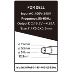 0ad1ad80d28df778e5c3385e2b7cf7b6 NPA90-195-4620 (DE10) **Gembird punjac za laptop 90W-19.5V-4.62A, 7.4x5.0mm black PIN (955)