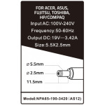 0cf049cf84ef9ef58253551ad2eb29e9 NPA65-190-3420 (AS12)** Gembird punjac za laptop 65W-19V-3.42A, 5.5x2.5mm black (711 Alt=AS16)