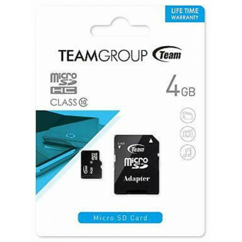 13df156a45d97709678a82a0b5267648 TeamGroup MICRO SDHC 4GB CLASS 10+SD Adapter TUSDH4GCL1003