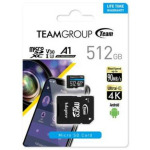 22cbcf6e96c226fb3d8b88956bc9af8c TeamGroup MICRO SDXC 512GB ELITE, UHS-I U3 V30 A1, 100/90MB/s +SD Adapter TEAUSDX512GIV30A103