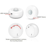 230ce39e26ea73bbe7ed8a7eb618b309 ZIGBEE-SMART-PIR-MS08 Gembird Tuya Smart WiFi PIR senzor detektora pokreta ljudskog tela,infracrveni