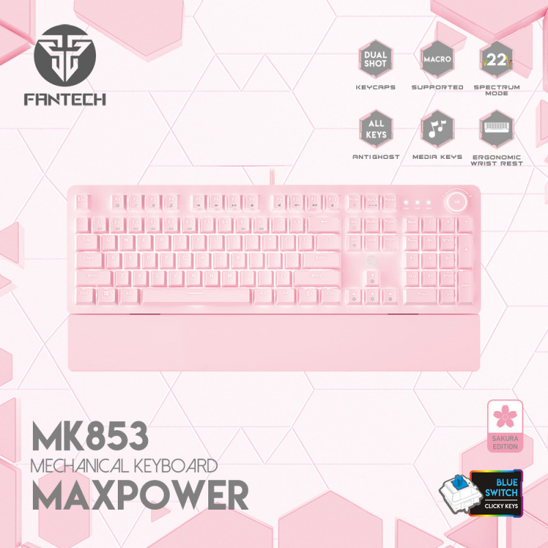 3231c8e6e4114c387496f11278910ff6 Tastatura Mehanicka Gaming Fantech MK856 RGB Maxfit 87 (Red switch) Mint Edition