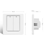 4bf78e8cc08bcdc6c2a61488d889ff7b ZIGBEE-SWITCH-DS102 Gembird RSH Tuya WiFi Pametni kucni prekidac sa 2tastera EU Standard