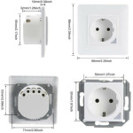 542c032d15bcf8f7078327bbaaae53fe SMART-WALL GMB WiFi WiFi Tuya Pametna zidna suko uticnica, staklena ploca Alexa Google Yandex, Alice