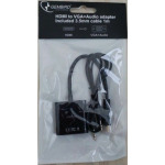 7ad102909f57e930dfba1fd0290fd573 A-HDMI-VGA-06 ** Gembird HDMI to VGA + AUDIO adapter cable, single port (alt A-HDMI-VGA-03, 439)