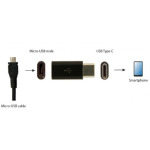 7d08c74160c172e534248b85590f6bfe A-USB2-CMmF-01 Gembird microUSB 2.0 na Type-C adapter (CM/MicroUSB-F), black A