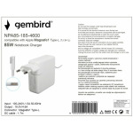 7dfbedfbe26cdb79af5feece0ac79bf5 NPA85-185-4600 (TJ-341L Apple Type-L) Gembird punjac za MacBook 85W-18.5V-4.6A, Magsafe1 Type-L