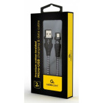86c0bbdf95d5ab439e9a5ef0836a77cd CC-USB2B-AMmBM-2M-BW Gembird Premium cotton braided Micro-USB charging - data cable,2m, black/white