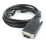 96308db6240afdee88cec09d36981ca9 A-HDMI-VGA-03-6 Gembird HDMI to VGA and audio adapter cable, single port, 1,8m, black