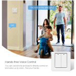 96a6cb50fec8d248027913c3ff245227 ZIGBEE-SWITCH-DS102 Gembird RSH Tuya WiFi Pametni kucni prekidac sa 2tastera EU Standard