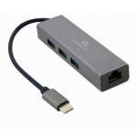 98b2072ca3b8dc5688cfcfd778cecc7c A-CMU3-LAN-01 Gembird USB-C Gigabit network adapter + 3-port USB 3.1 HUB (alt.A-CMU3-LAN-05) FO
