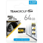 9ed787e25f41dcb700e07ec7d77e60dd TeamGroup MICRO SDXC 64GB High Endurance UHS-I U3 V30, 100/50MB/s, THUSDX64GIV3002 ZA VIDEO NADZOR!