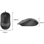 bd00119bf5c550b9468660e38fcfc3f7 A4-FM10T A4Tech Fstyler opticki mis 2.4Ghz, 125Hz/600-1600Dpi, 108mm, Silent, 4-but, USB-C/A, GREY