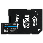 c6d1eb35e9ef1707ae9960bf9aac3ad8 TeamGroup MICRO SDXC 64GB ELITE, UHS-I U3 V30 A1, 100/50MB/s +SD Adapter TEAUSDX64GIV30A103