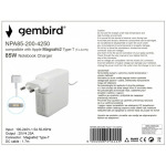 c87f6cfcbf06e5112dadf7e43cd3e85c NPA85-200-4250 (TJ-341N Apple Type-T) Gembird punjac za MacBook 85W-20V-4.2A, Magsafe2 Type-T