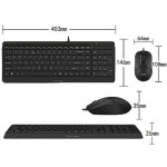 ce37a2253f6268ca8837a8fb80e88e1b A4-F1512 A4Tech tastatura YU-LAYOUT + mis USB, Black