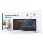 d938c38503af92f3219196b9b12d8da5 KB-UML-03 Gembird Rainbow multimedijalna tastatura sa pozadinskim osvetljenjem, US layout USB