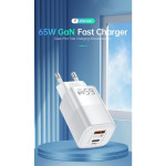 e73724c345fec9826edf0861bf8076b3 RY-U65A GaN Punjač Type C, USB-A 65w