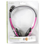 ec460bc10d50468735b176bc4f0839fe CHST100PK Stereo slusalice sa mikrofonom 2x3,5mm Pink