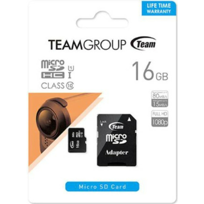 fb7ab1c64e1f5d07f1c2b2def7f0b028 TeamGroup MICRO SDHC 4GB CLASS 10+SD Adapter TUSDH4GCL1003