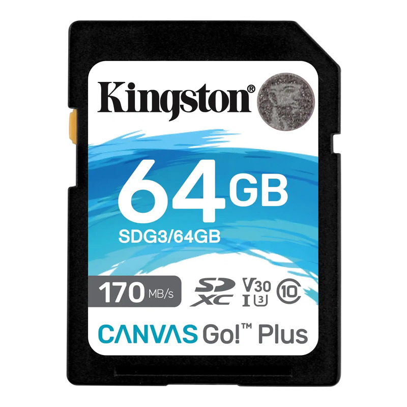 800558d5d9b16530e0d06192156e629a SD Card 64GB Kingston SDG3/64GB class 10 170Mbs/64MBs