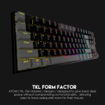 6c1ff5fbc77a098c3d565e52d57b21f5 Tastatura Mehanicka Gaming Fantech MK876 RGB Atom TKL siva (Blue switch)
