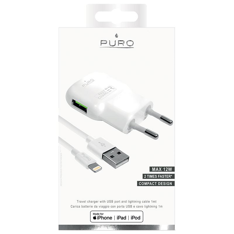 20cf9d8645c02e0d01d580baf5d2fb10 Kucni punjac Teracell Evolution TC-02 5V 2.1A sa iPhone lightning kablom beli CE