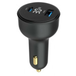 4d620d8b96521dfa684f0f4fabfdf339 TA-UC-AC2PD30LCD-CAR-01 Gembird 2-port USB brzi punjac za auto, Type-C PD, LCD, 30W, black