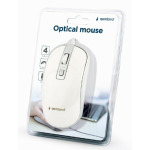 6551f13b44ab2f30dc6e766df87958f5 MUS-4B-06-WS Gembird Opticki mis 800-1200Dpi 4-button 99mm white/silver USB