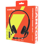 21d012ade4917d1706e8c571932299a2 CANYON PC headset HS-07 PC Mic 3.5/USB Flat 2.8m