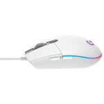6734bc3bd80be5ba493656c207907713 LOGITECH G102 LIGHTSYNC Corded Gaming Mouse - WHITE - USB -