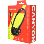8a02a02159e657c9386ee70fb4099fda CANYON PC headset HS-01 PC Mic Flat 1.8m Black