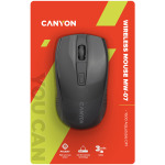 8dbe5c01e45dff927034ca21bb54060b CANYON MW-7, 2.4Ghz wireless mouse, 6 buttons, DPI 800/1200/1600, with 1 AA battery ,size