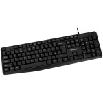 9811c71de1c6642507500acc3f7e7ad9 CANYON KB-1, Wired Keyboard, 104 keys, USB2.0, Black, cable length 1.5m, 443*145*24mm,