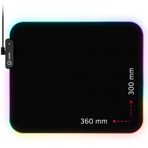 e26b7746353970b5205bba6abe1c1d7f Lorgar Main 313, Gaming mouse pad, High-speed surface, Purple anti-slip rubber base,