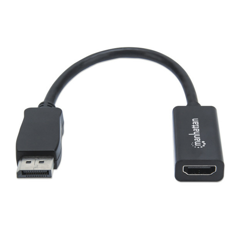 d7409f00e1c0c2e24f5f88e65d4a0e07 Adapter Manhattan 151634 DisplayPort/M - HDMI/F 1080p Crni