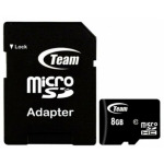 8a5306ff33e62c48e5b8c96397f59b45 TeamGroup MICRO SDHC 8GB CLASS 10+SD Adapter TUSDH8GCL1003