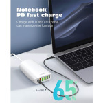 233fba669d0cccfb11ce52650ae9d6d0 Kucni punjac LDNIO A6573C PD, QC4+, QC3.0, Auto ID 65W 1.5m naponski kabl