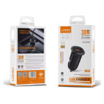 5a9ef29b1c7f1a87a31ebcb55e7dc76b Auto punjac LDNIO C105, QC3.0, 30W USB Lightning crni