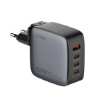 631d0f1be0479cd5d5d92997ff050b1b Kucni punjac sa adapterima LDNIO Q408 GaN PPS QC3.0 (30W), 3xPD3.0 (100W), 100W Max, a Type C na Type C kablom crni