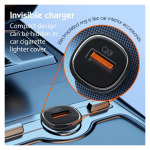 704d616061eb417e4ec2e9bafbd79f47 Auto punjac LDNIO C105, QC3.0, 30W USB Lightning crni