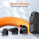 7bf67650fd717a73c71d113828da3037 Kucni punjac sa adapterima LDNIO A6140C GaN PPS 3xQC3.0 (30W), 3xPD3.0 (100W), 140W Max, a Type C na Type C kablom crni
