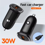 94cfb50f7e53f1fc0d7b63accd59a831 Auto punjac LDNIO C105, QC3.0, 30W USB Lightning crni