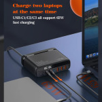 982186582f6184d2496eaa8866586d4a Kucni punjac sa adapterima LDNIO A6140C GaN PPS 3xQC3.0 (30W), 3xPD3.0 (100W), 140W Max, a Type C na Type C kablom crni